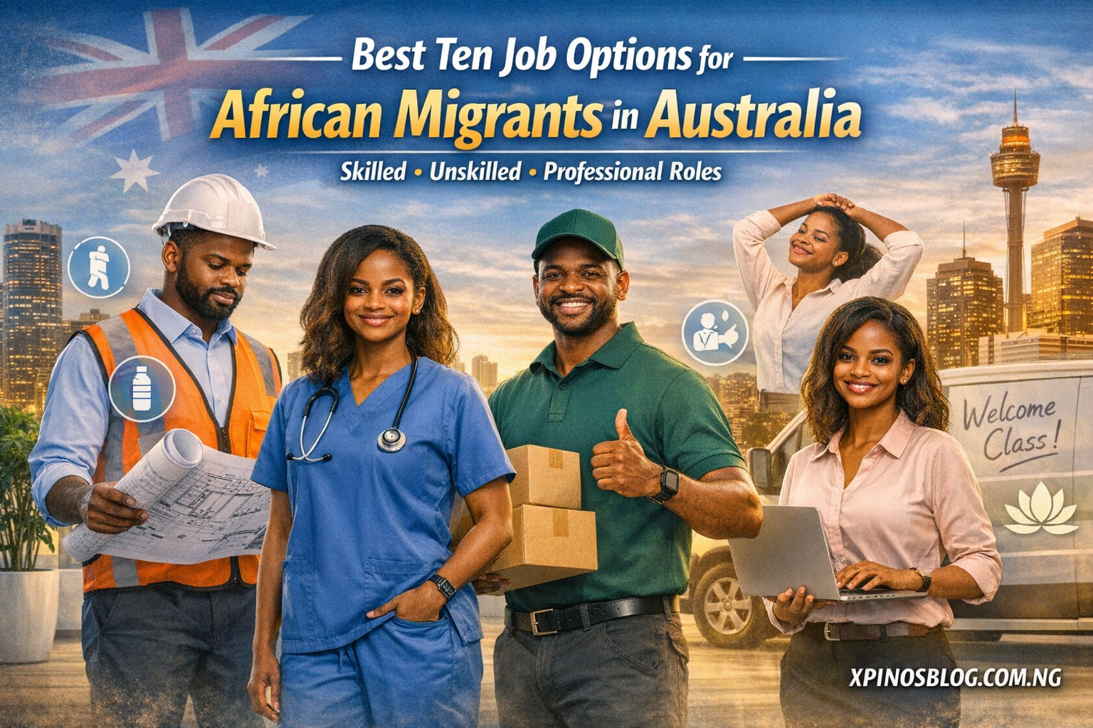 Best Ten Job Options for African Migrants in Australia (Skilled, Unskilled & Professional Roles)
