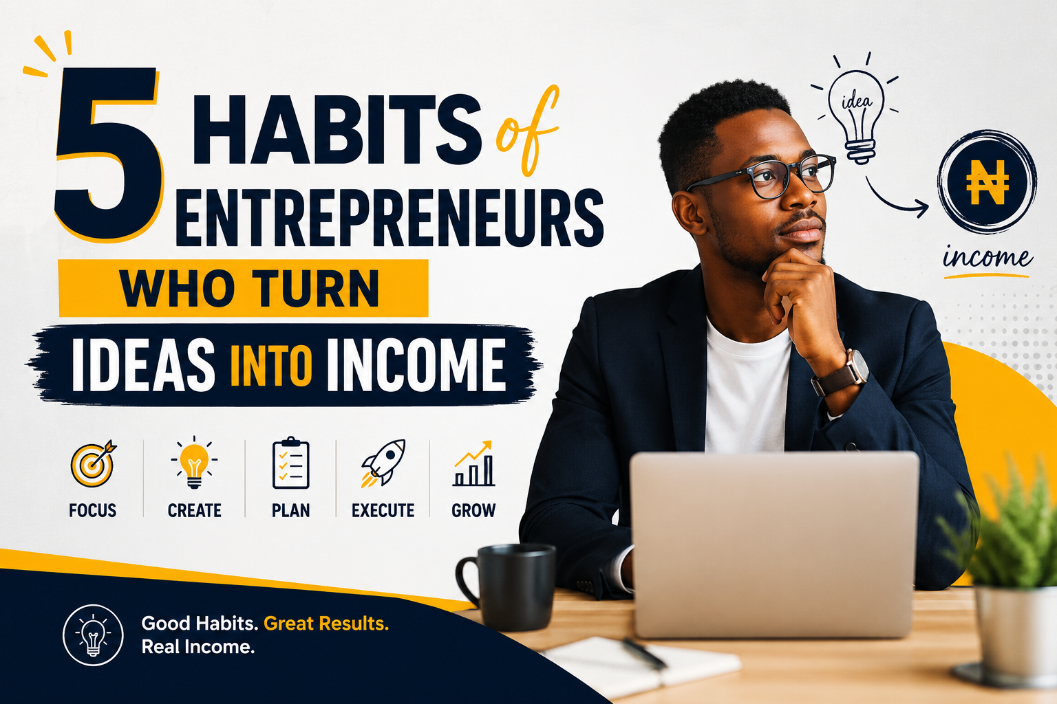5 Habits of Entrepreneurs Who Turn Ideas Into Income